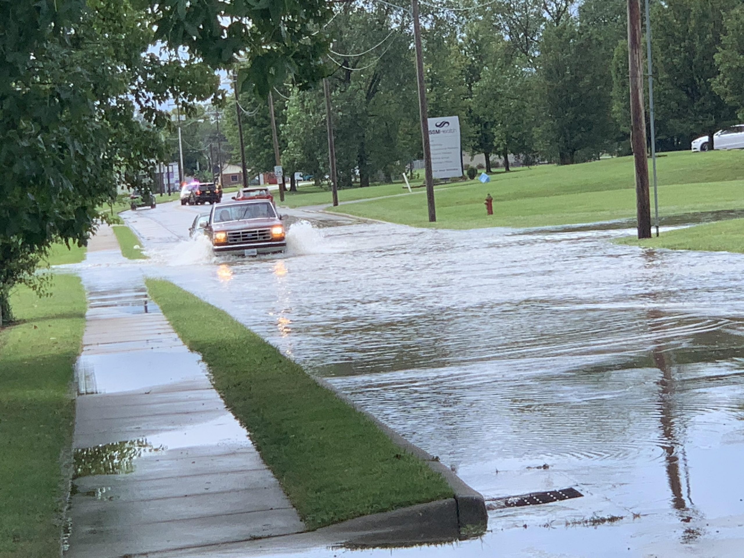Heavy rains hit parts of Marion County, causing serious street flooding